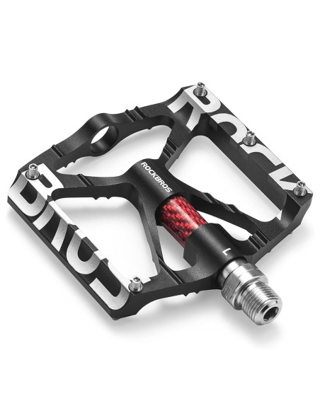 Zestaw pedałów rowerowych Rockbros 37213071001 ze stopu aluminium - czarne Zestaw pedałów rowerowych Rockbros 37213071001 ze stopu aluminium - czarne