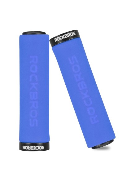 Uchwyty rowerowe Rockbros BT1001BLBK z gąbki na kierownicę - niebiesko-czarne Uchwyty rowerowe Rockbros BT1001BLBK z gąbki na kierownicę - niebiesko-czarne