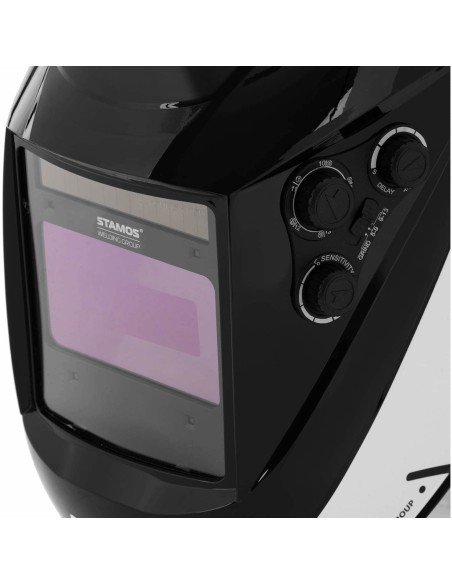 Automatinė suvirinimo kaukė su šlifavimo funkcija ir X-BASIC spalvotu lauku Automatinė suvirinimo kaukė su šlifavimo funkcija ir X-BASIC spalvotu lauku