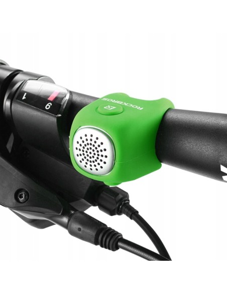 Dzwonek rowerowy Rockbros CB1709GN elektroniczny - zielony Dzwonek rowerowy Rockbros CB1709GN elektroniczny - zielony