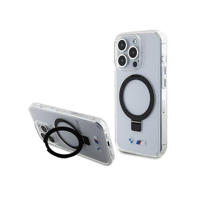 Etui BMW Ring Stand M Collection MagSafe na iPhone 15 Pro Max - przezroczyste Etui BMW Ring Stand M Collection MagSafe na iPhone 15 Pro Max - przezroczyste