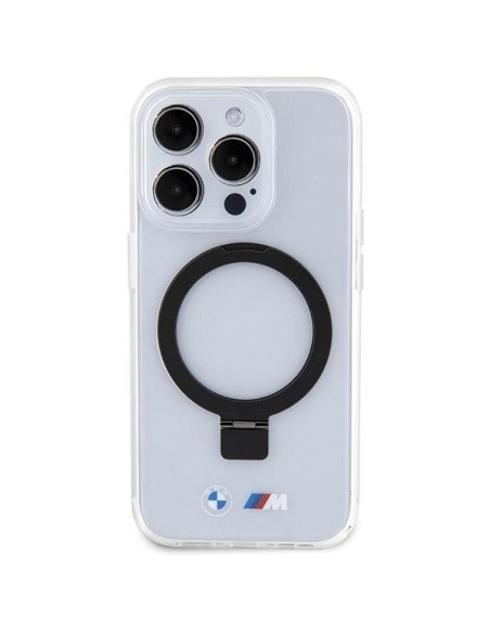 Etui BMW Ring Stand M Collection MagSafe na iPhone 15 Pro Max - przezroczyste