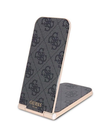 Ładowarka indukcyjna Guess 4G Pattern MagSafe składana 2w1 15W - czarna Ładowarka indukcyjna Guess 4G Pattern MagSafe składana 2w1 15W - czarna