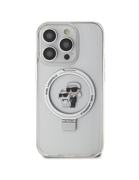 Etui Karl Lagerfeld Ring Stand Karl&Choupettte MagSafe na iPhone 13 Pro / 13 - białe Etui Karl Lagerfeld Ring Stand Karl&Choupettte MagSafe na iPhone 13 Pro / 13 - białe