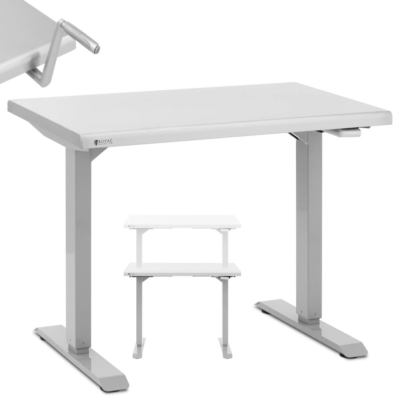 Gastronominis plieno stalas su reguliuojamu aukščiu 96 x 60 x 71,5-117 cm Gastronominis plieno stalas su reguliuojamu aukščiu 96 x 60 x 71,5-117 cm