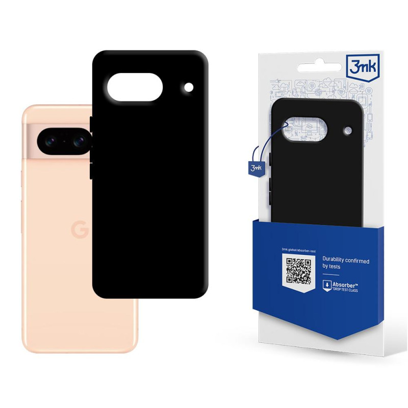 Etui 3mk Matt Case na Google Pixel 8A 5G - czarne Etui 3mk Matt Case na Google Pixel 8A 5G - czarne