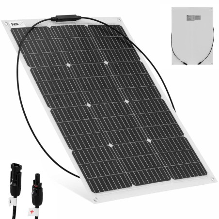 Monokristalinis saulės baterijų skydelis sodo valčių kemperiui 70W Monokristalinis saulės baterijų skydelis sodo valčių kemperiui 70W