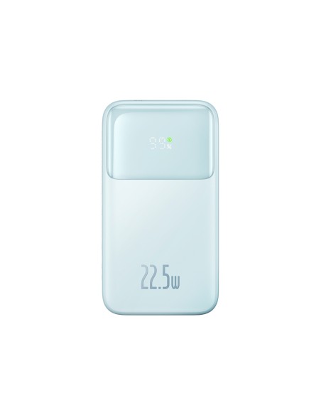Powerbank Baseus Comet Series z wyświetlaczem 10000mAh 22.5W - niebieski + kabel USB-A - USB-C 0.3m - biały Powerbank Baseus Comet Series z wyświetlaczem 10000mAh 22.5W - niebieski + kabel USB-A - USB-C 0.3m - biały