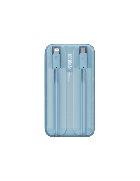 Powerbank Baseus Comet Series z wyświetlaczem 10000mAh 22.5W - niebieski + kabel USB-A - USB-C 0.3m - biały Powerbank Baseus Comet Series z wyświetlaczem 10000mAh 22.5W - niebieski + kabel USB-A - USB-C 0.3m - biały
