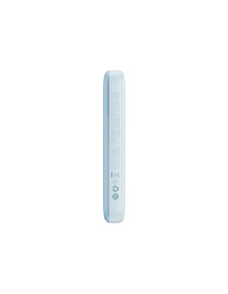 Powerbank Baseus Comet Series z wyświetlaczem 10000mAh 22.5W - niebieski + kabel USB-A - USB-C 0.3m - biały Powerbank Baseus Comet Series z wyświetlaczem 10000mAh 22.5W - niebieski + kabel USB-A - USB-C 0.3m - biały