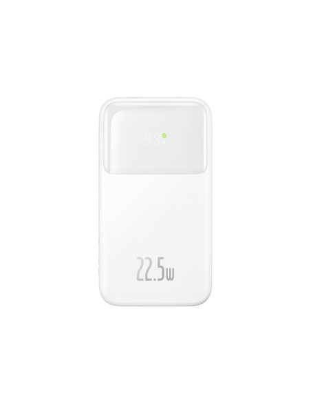 Powerbank Baseus Comet Series z wyświetlaczem 20000mAh 22.5W - biały + kabel USB-A / USB-C Powerbank Baseus Comet Series z wyświetlaczem 20000mAh 22.5W - biały + kabel USB-A / USB-C