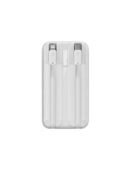 Powerbank Baseus Comet Series z wyświetlaczem 20000mAh 22.5W - biały + kabel USB-A / USB-C Powerbank Baseus Comet Series z wyświetlaczem 20000mAh 22.5W - biały + kabel USB-A / USB-C