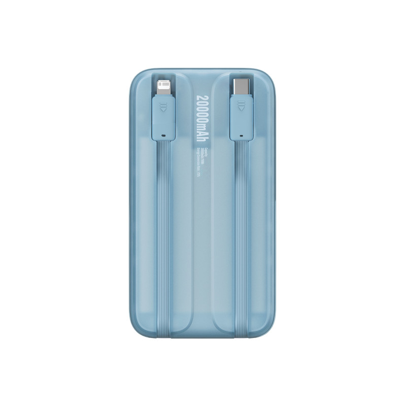 Powerbank Baseus Comet Series z wyświetlaczem 20000mAh 22.5W - niebieski + kabel USB-A / USB-C