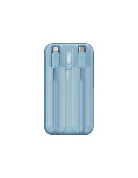 Powerbank Baseus Comet Series z wyświetlaczem 20000mAh 22.5W - niebieski + kabel USB-A / USB-C