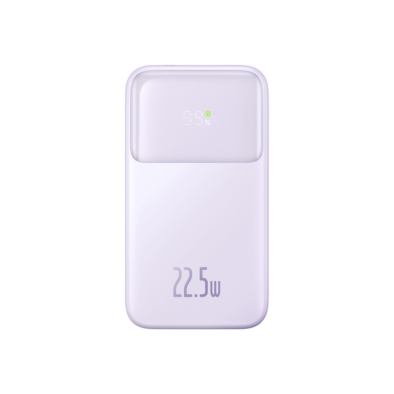 Powerbank Baseus Comet Series z wyświetlaczem 20000mAh 22.5W - fioletowy + kabel USB-A / USB-C