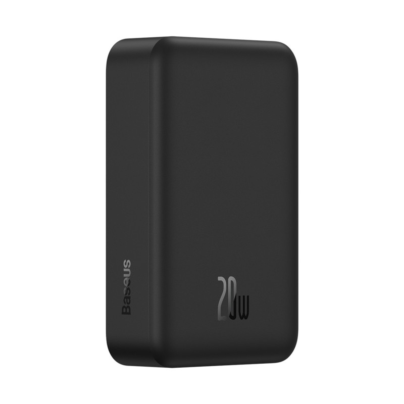 Powerbank Baseus Magnetic Mini 20000 mAh 20W - czarny + kabel USB-C / USB-C
