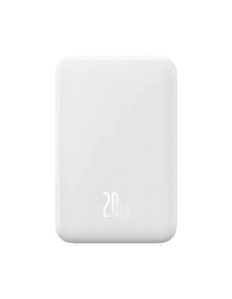 Powerbank Baseus Magnetic Mini 20000 mAh 20W - biały + kabel USB-C / USB-C Powerbank Baseus Magnetic Mini 20000 mAh 20W - biały + kabel USB-C / USB-C