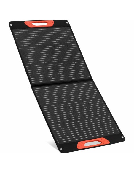 Saulės įkroviklis saulės skydelis sulankstomas turistinis kempingas 2 x USB 100 W