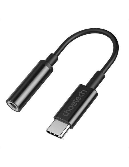 Przejściówka Choetech AUX003 USB-C / DC 3.5mm audio - czarna Przejściówka Choetech AUX003 USB-C / DC 3.5mm audio - czarna