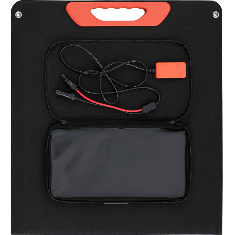 Saulės įkroviklis saulės skydelis sulankstomas turistinis kempingas 2 x USB 100 W