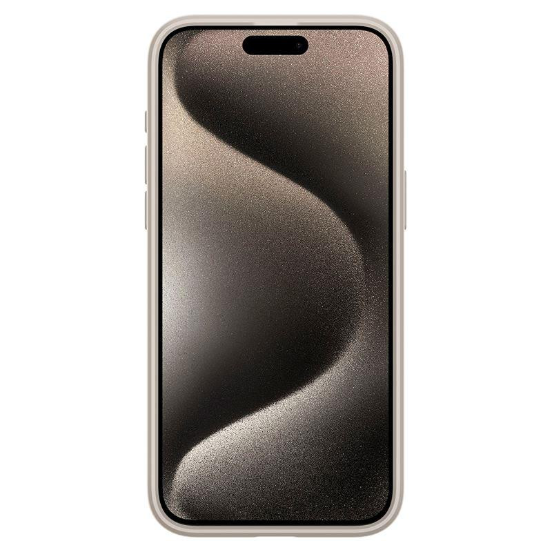 Etui Spigen Ultra Hybrid Mag z MagSafe na iPhone 15 Pro Max - matowy tytan naturalny