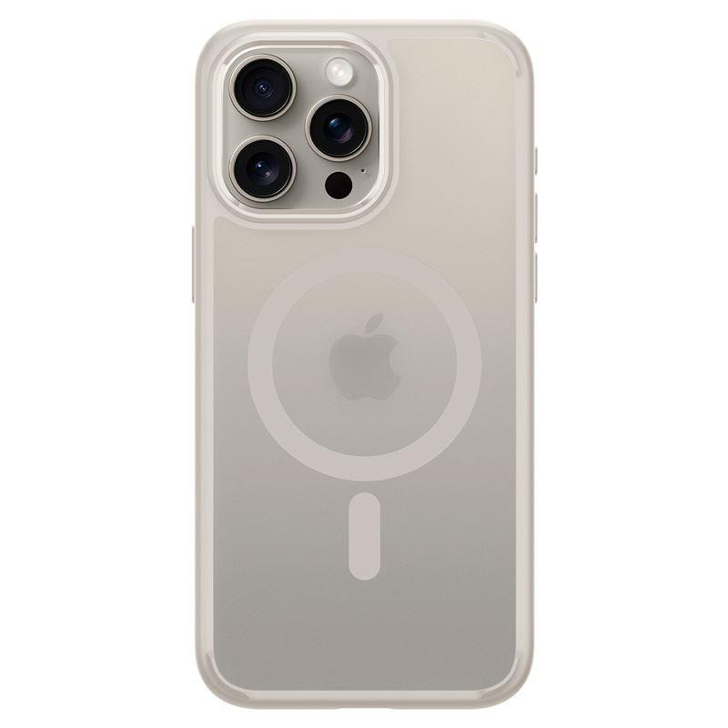 Etui Spigen Ultra Hybrid Mag z MagSafe na iPhone 15 Pro Max - matowy tytan naturalny