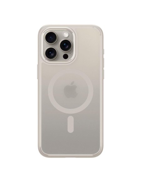 Etui Spigen Ultra Hybrid Mag z MagSafe na iPhone 15 Pro Max - matowy tytan naturalny Etui Spigen Ultra Hybrid Mag z MagSafe na iPhone 15 Pro Max - matowy tytan naturalny
