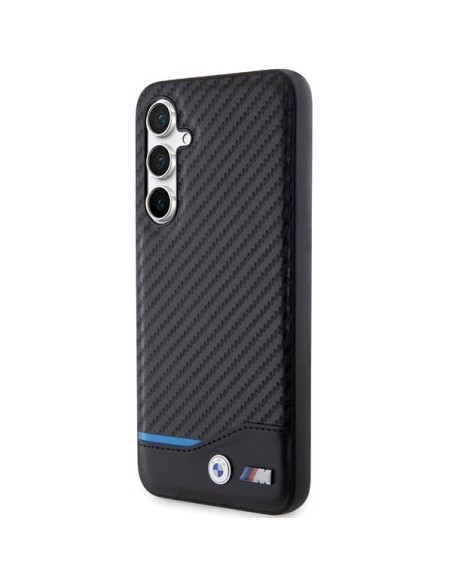 Etui BMW Leather Carbon na Samsung Galaxy S23 FE - czarne Etui BMW Leather Carbon na Samsung Galaxy S23 FE - czarne