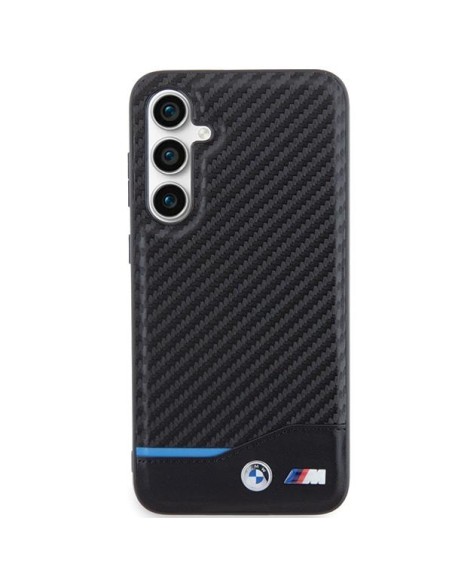 Etui BMW Leather Carbon na Samsung Galaxy S23 FE - czarne Etui BMW Leather Carbon na Samsung Galaxy S23 FE - czarne