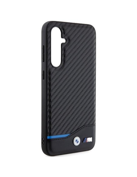 Etui BMW Leather Carbon na Samsung Galaxy S23 FE - czarne Etui BMW Leather Carbon na Samsung Galaxy S23 FE - czarne