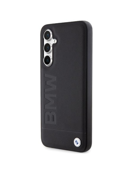 Etui BMW Leather Hot Stamp na Samsung Galaxy S23 FE - czarne Etui BMW Leather Hot Stamp na Samsung Galaxy S23 FE - czarne