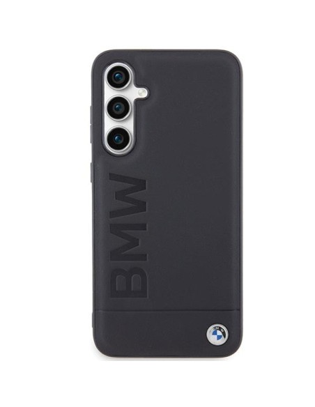 Etui BMW Leather Hot Stamp na Samsung Galaxy S23 FE - czarne Etui BMW Leather Hot Stamp na Samsung Galaxy S23 FE - czarne