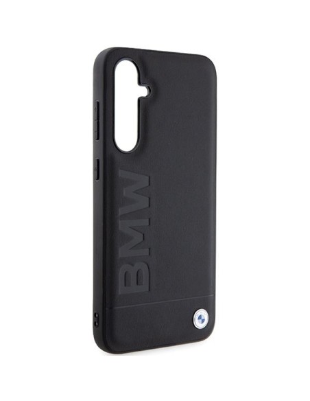 Etui BMW Leather Hot Stamp na Samsung Galaxy S23 FE - czarne Etui BMW Leather Hot Stamp na Samsung Galaxy S23 FE - czarne