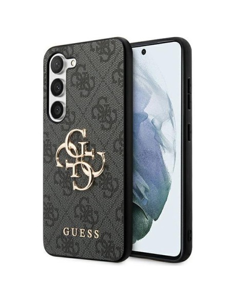 Etui Guess 4G Big Metal Logo na Samsung Galaxy S23 FE - szare Etui Guess 4G Big Metal Logo na Samsung Galaxy S23 FE - szare