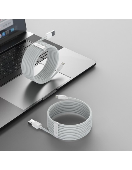 2x USB laidas Iphone žaibiškas greitas įkrovimas Maitinimo tiekimas 1,5 m baltas 2x USB laidas Iphone žaibiškas greitas įkrovimas Maitinimo tiekimas 1,5 m baltas