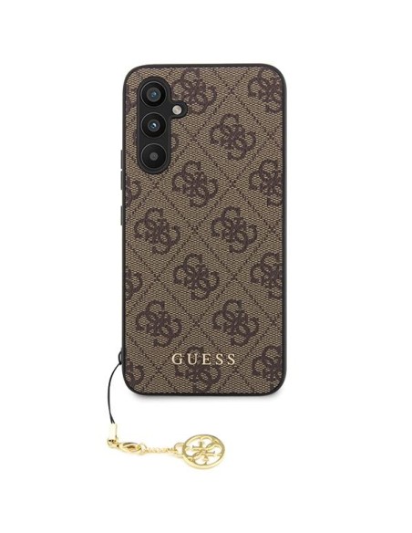 Etui Guess 4G Charms Collection na Samsung Galaxy S23 FE - brązowe Etui Guess 4G Charms Collection na Samsung Galaxy S23 FE - brązowe