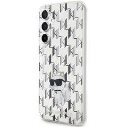 Etui Karl Lagerfeld Monogram Choupette na Samsung Galaxy S23 FE - przezroczyste
