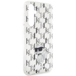 Etui Karl Lagerfeld Monogram Choupette na Samsung Galaxy S23 FE - przezroczyste
