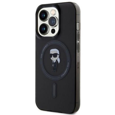 Etui Karl Lagerfeld IML Ikonik MagSafe na iPhone 14 Pro - czarne