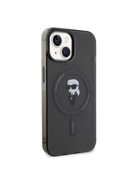 Etui Karl Lagerfeld IML Ikonik MagSafe na iPhone 15 / 14 / 13 - czarne Etui Karl Lagerfeld IML Ikonik MagSafe na iPhone 15 / 14 / 13 - czarne