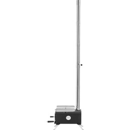 Nešiojama turistinė palapinė viryklė šildymui ir kepimo kamerai 460 x 280 x 231 mm - juoda