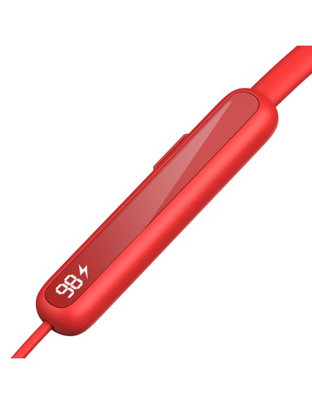 Sportowe słuchawki bezprzewodowe typu neckband Joyroom JR-DS1 - czerwone Sportowe słuchawki bezprzewodowe typu neckband Joyroom JR-DS1 - czerwone