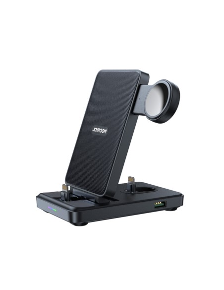 Stacja ładująca 4w1 Joyroom JR-WQS02 iPhone AirPods Apple Watch składana - czarna Stacja ładująca 4w1 Joyroom JR-WQS02 iPhone AirPods Apple Watch składana - czarna