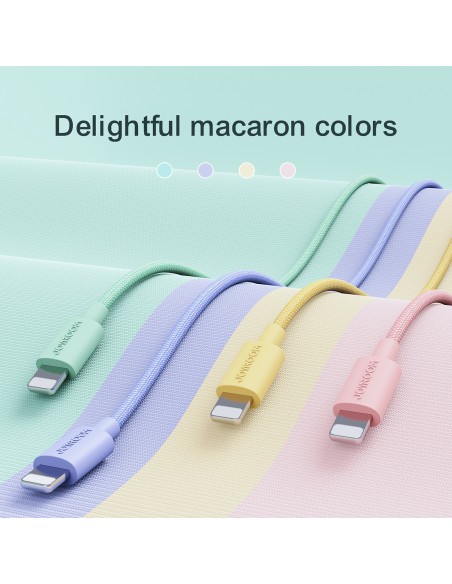 Kabel Joyroom S-2030M13 ze złączami Lightning i USB-A o długości 2 m - różowy Kabel Joyroom S-2030M13 ze złączami Lightning i USB-A o długości 2 m - różowy