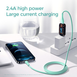Kabel USB - Lightning Joyroom S-2030M8 3A 2m - zielony