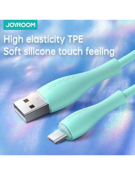 Kabel USB - micro USB Joyroom S-2030M8 3A 2m - zielony Kabel USB - micro USB Joyroom S-2030M8 3A 2m - zielony