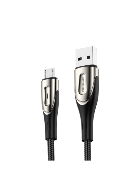 Kabel USB-A - micro USB Joyroom S-M411 3A 1.2m z wskaźnikiem ładowania - czarny Kabel USB-A - micro USB Joyroom S-M411 3A 1.2m z wskaźnikiem ładowania - czarny