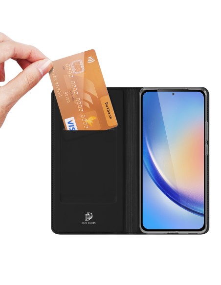 Etui Dux Ducis Skin Pro do Samsung A35 5G z klapką - czarne Etui Dux Ducis Skin Pro do Samsung A35 5G z klapką - czarne
