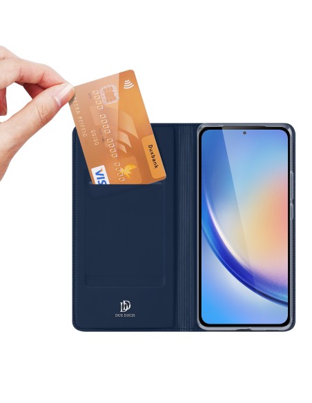 Etui Dux Ducis Skin Pro do Samsung A35 5G z klapką - niebieskie Etui Dux Ducis Skin Pro do Samsung A35 5G z klapką - niebieskie