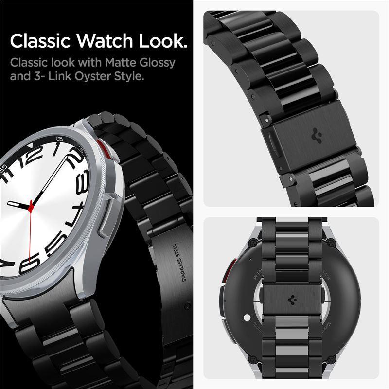 Pasek Spigen Modern Fit Band na Samsung Galaxy Watch 6 Classic (47 mm) - czarny Pasek Spigen Modern Fit Band na Samsung Galaxy Watch 6 Classic (47 mm) - czarny